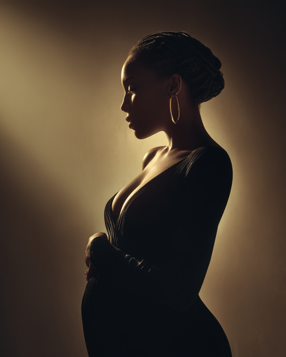 Retrato emocional premamá fine art — Javier Soler Madrid